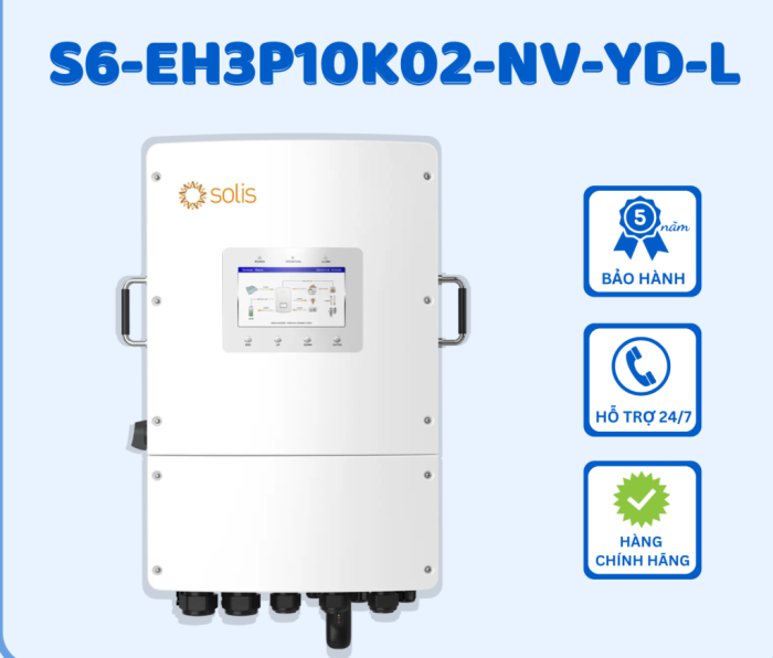 Inverter Hybrid Solis 10 kW 3 pha – S6-EH3P10K02-NV-YD-L - Ảnh 3
